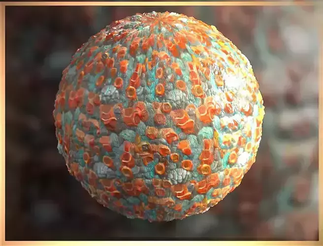 PBR Skin Creature Alien Seamless Material SBSAR 4k Texture 29