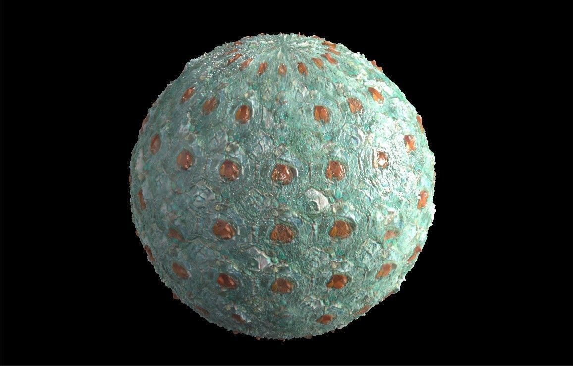 PBR Skin Creature Alien Seamless Material SBSAR 4k Texture 23 Texture_1