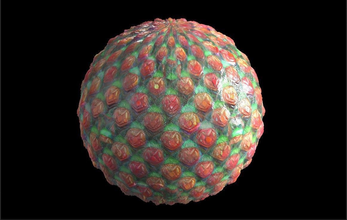 PBR Skin Creature Alien Seamless Material SBSAR 4k Texture 13 Texture_1