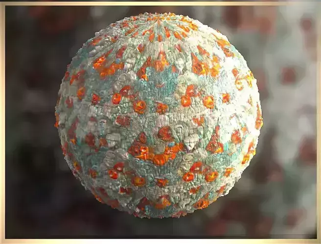 PBR Skin Creature Alien Seamless Material SBSAR 4k Texture 10