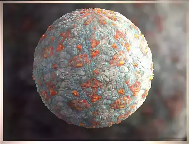 PBR Skin Creature Alien Seamless Material SBSAR 4k Texture 06