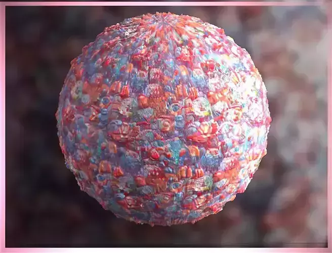 PBR Skin Creature Alien Seamless Material SBSAR 4k Texture 05