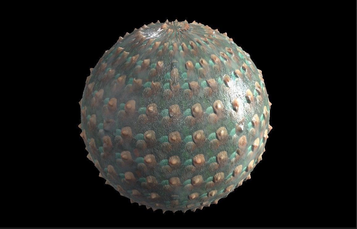 PBR Skin Creature Alien Seamless Material SBSAR 4k Texture 03 Texture_1