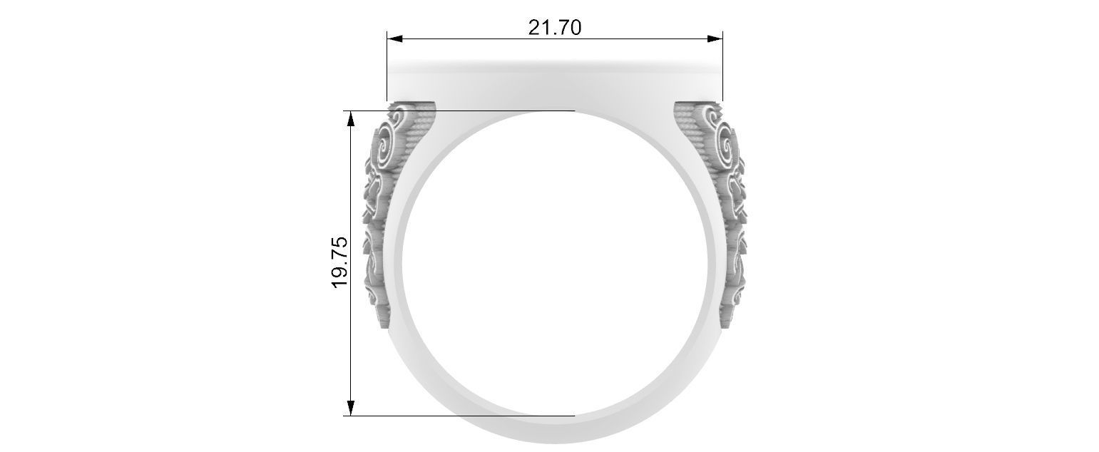 Saint Benedict Ring - Anel Sao Bento 3D print model_7