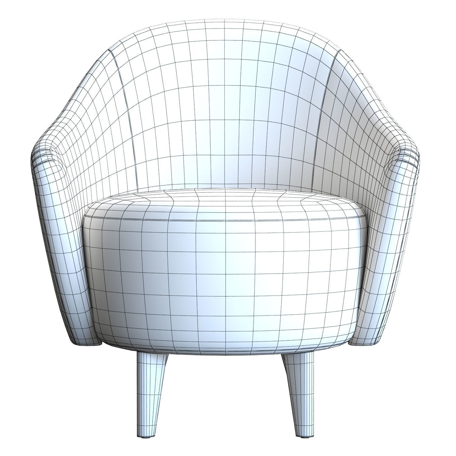 Crate and Barrel Sensorio Armchair 3D model_7