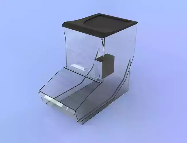 Container dried fruits nuts - plastic transparent dispenser 