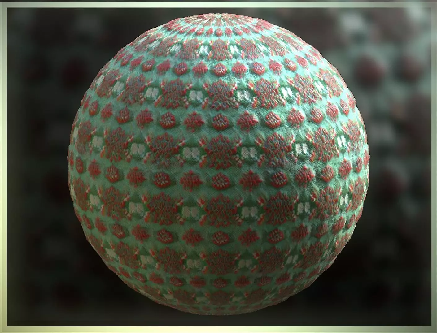 PBR Christmas Winter Cloth Fabric Material SBSAR 4k Texture 39 Texture_0