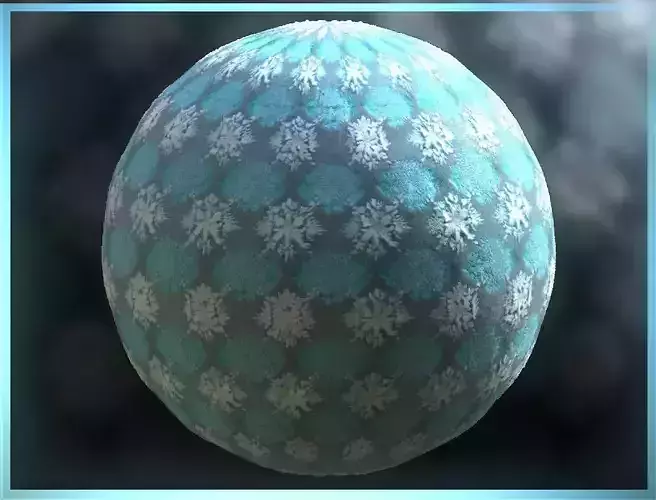 PBR Christmas Winter Cloth Fabric Material SBSAR 4k Texture 38