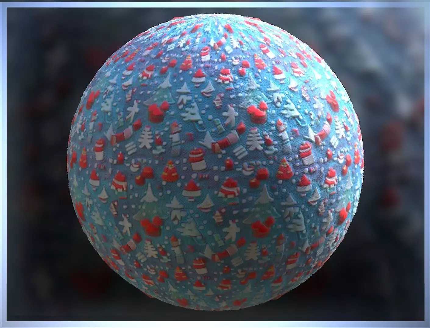 PBR Christmas Winter Cloth Fabric Material SBSAR 4k Texture 35 Texture_0