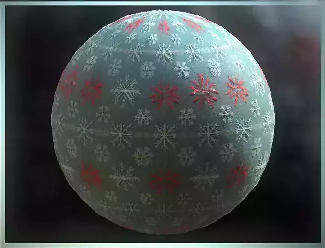 PBR Christmas Winter Cloth Fabric Material SBSAR 4k Texture 30