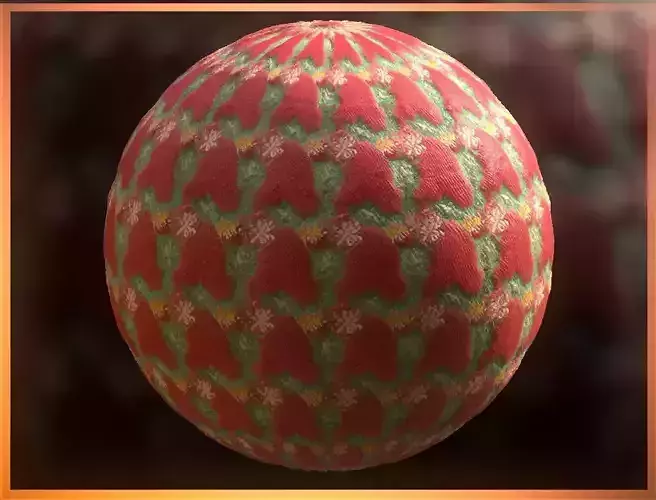 PBR Christmas Winter Cloth Fabric Material SBSAR 4k Texture 28