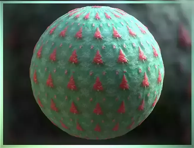 PBR Christmas Winter Cloth Fabric Material SBSAR 4k Texture 25