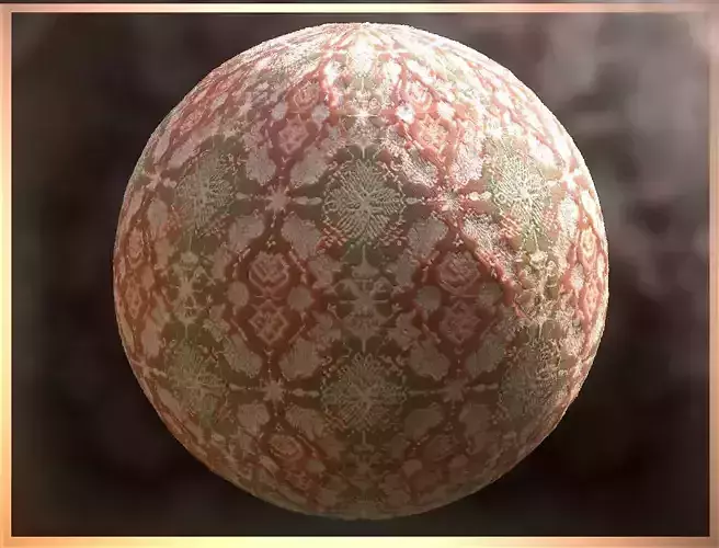 PBR Christmas Winter Cloth Fabric Material SBSAR 4k Texture 24