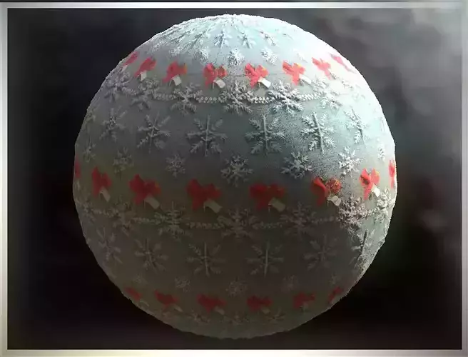 PBR Christmas Winter Cloth Fabric Material SBSAR 4k Texture 17