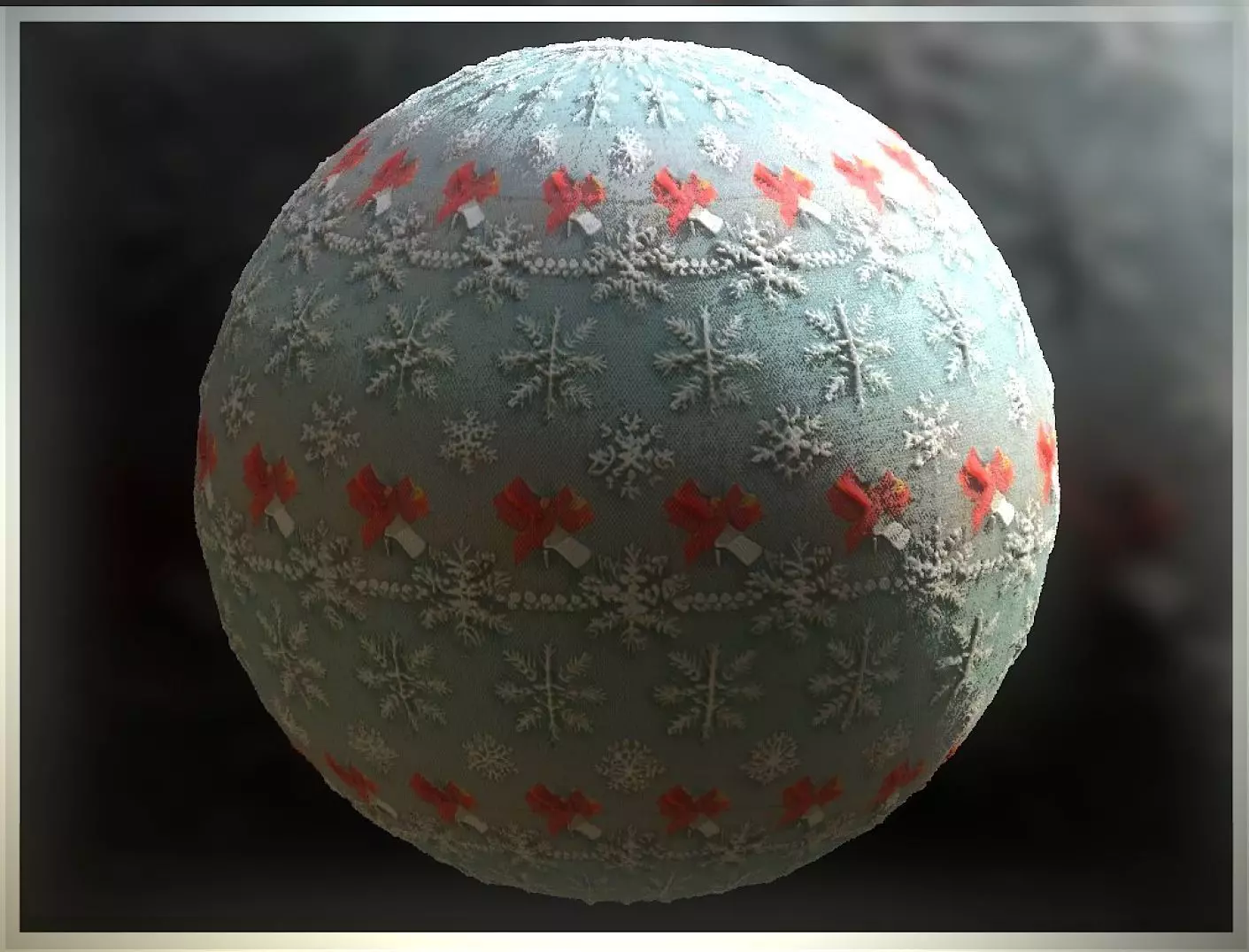 PBR Christmas Winter Cloth Fabric Material SBSAR 4k Texture 17 Texture_0