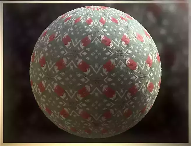 PBR Christmas Winter Cloth Fabric Material SBSAR 4k Texture 13