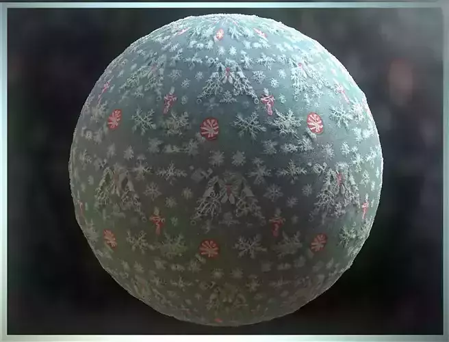 PBR Christmas Winter Cloth Fabric Material SBSAR 4k Texture 11