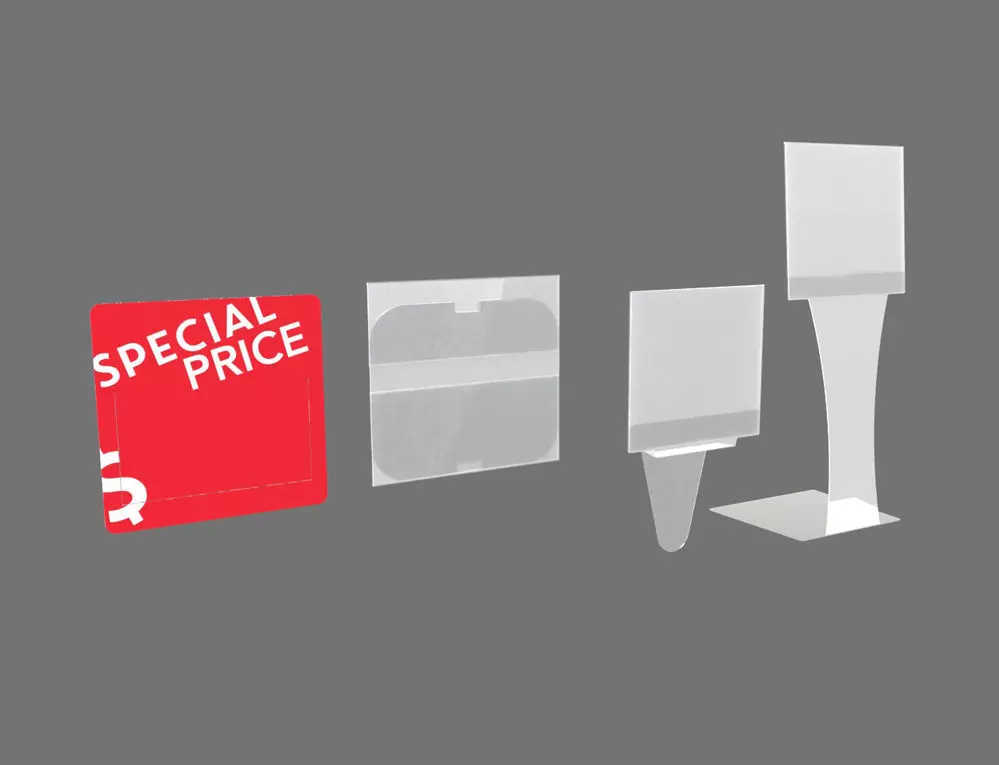 Plastic price frame labels tag sale 3D model