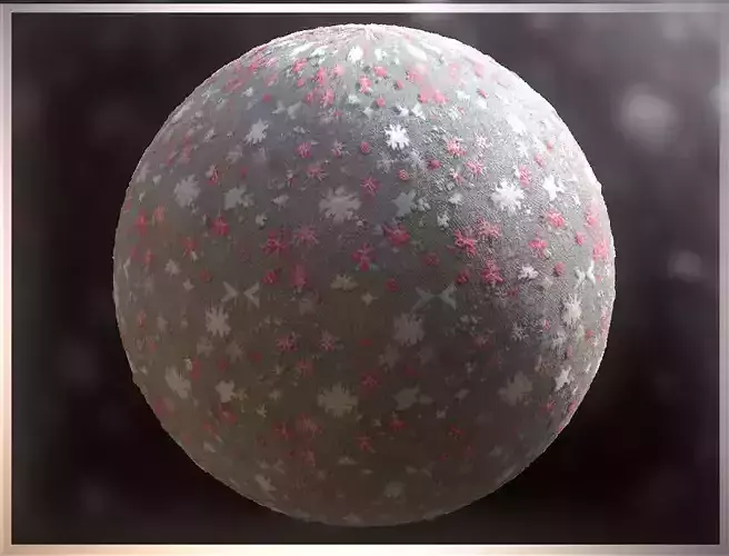 PBR Christmas Winter Cloth Fabric Material SBSAR 4k Texture 04