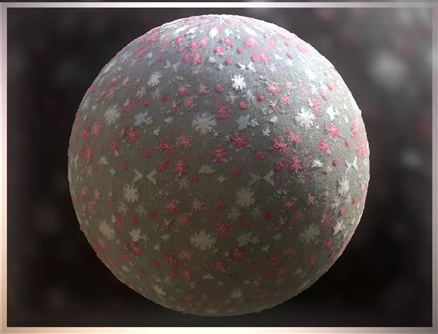 PBR Christmas Winter Cloth Fabric Material SBSAR 4k Texture 04 Texture_0