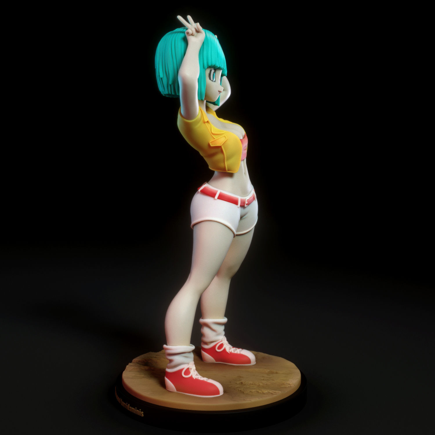 Bulma dragon ball z saiyuki figure 3D print model_1