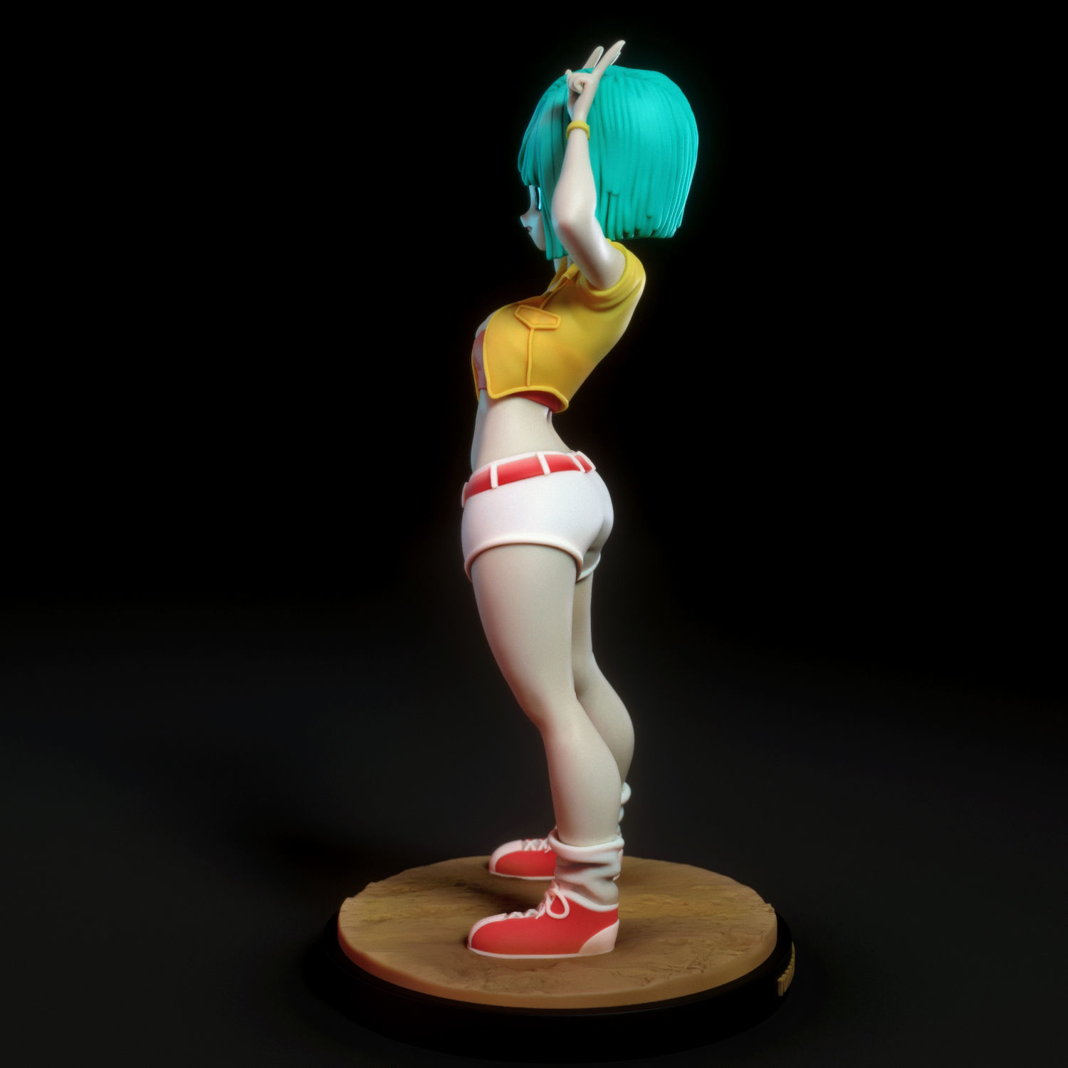 Bulma dragon ball z saiyuki figure 3D print model_3