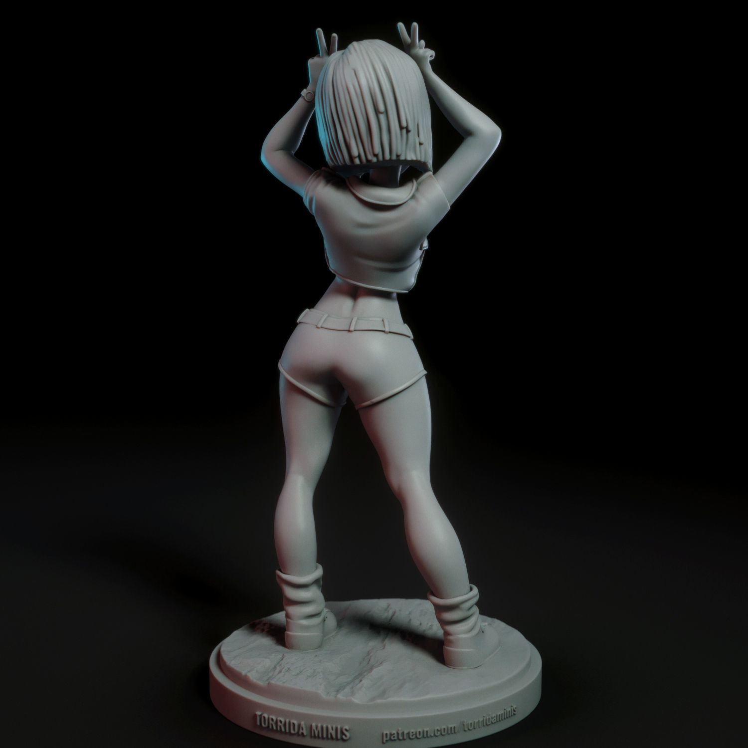 Bulma dragon ball z saiyuki figure 3D print model_7