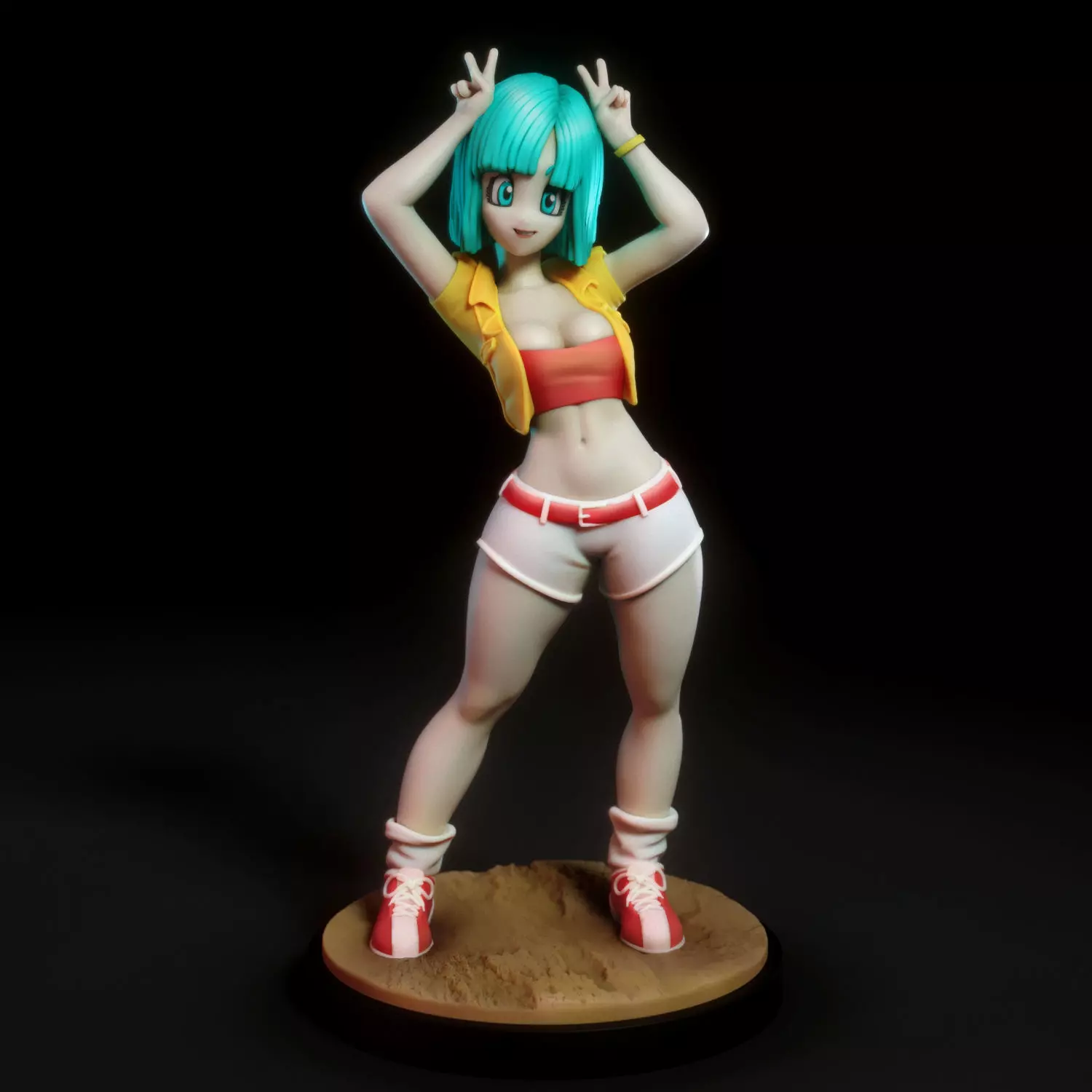 Bulma dragon ball z saiyuki figure 3D print model_0