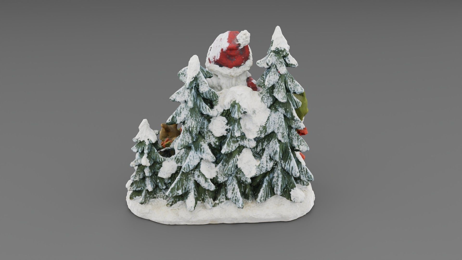 Santa Claus Cristmas scene 3D model_25