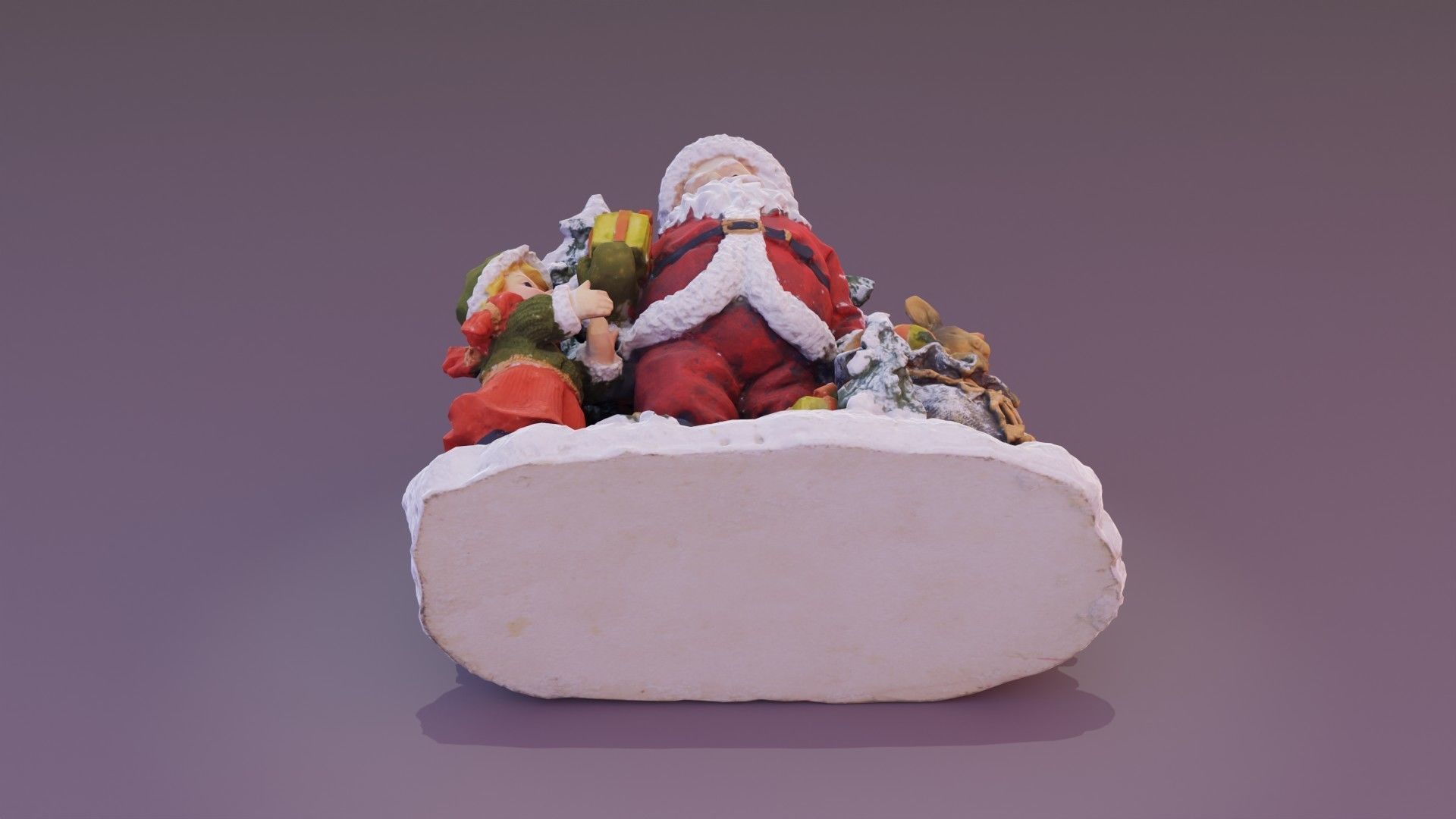 Santa Claus Cristmas scene 3D model_30