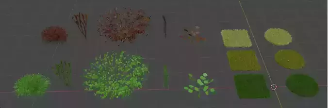 Bushes plants and trees