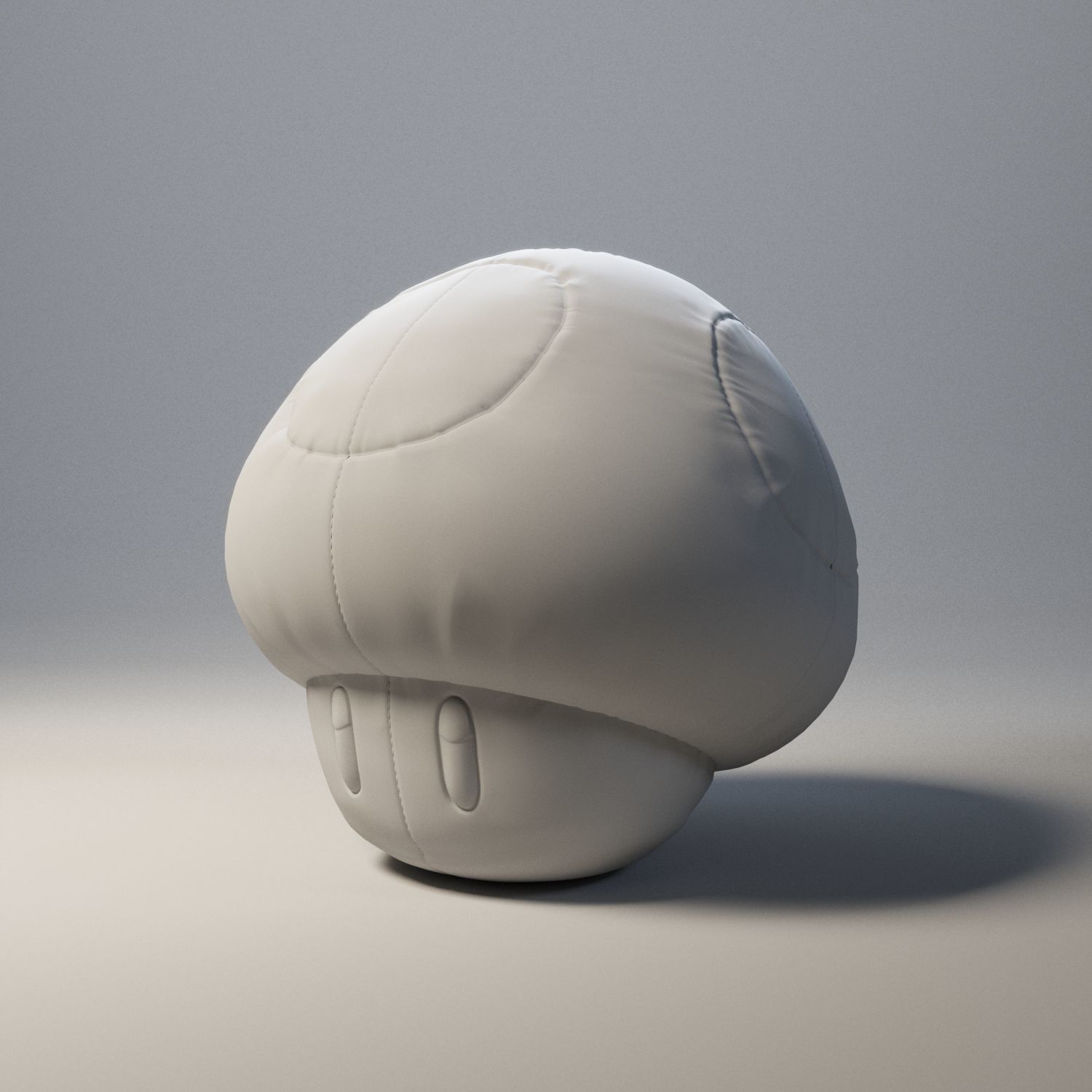 Super Mario mushroom plush 3D model_1