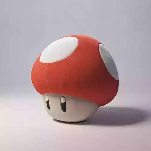 Super Mario mushroom plush