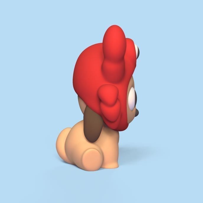 Dog Crab Hat 3D print model_2