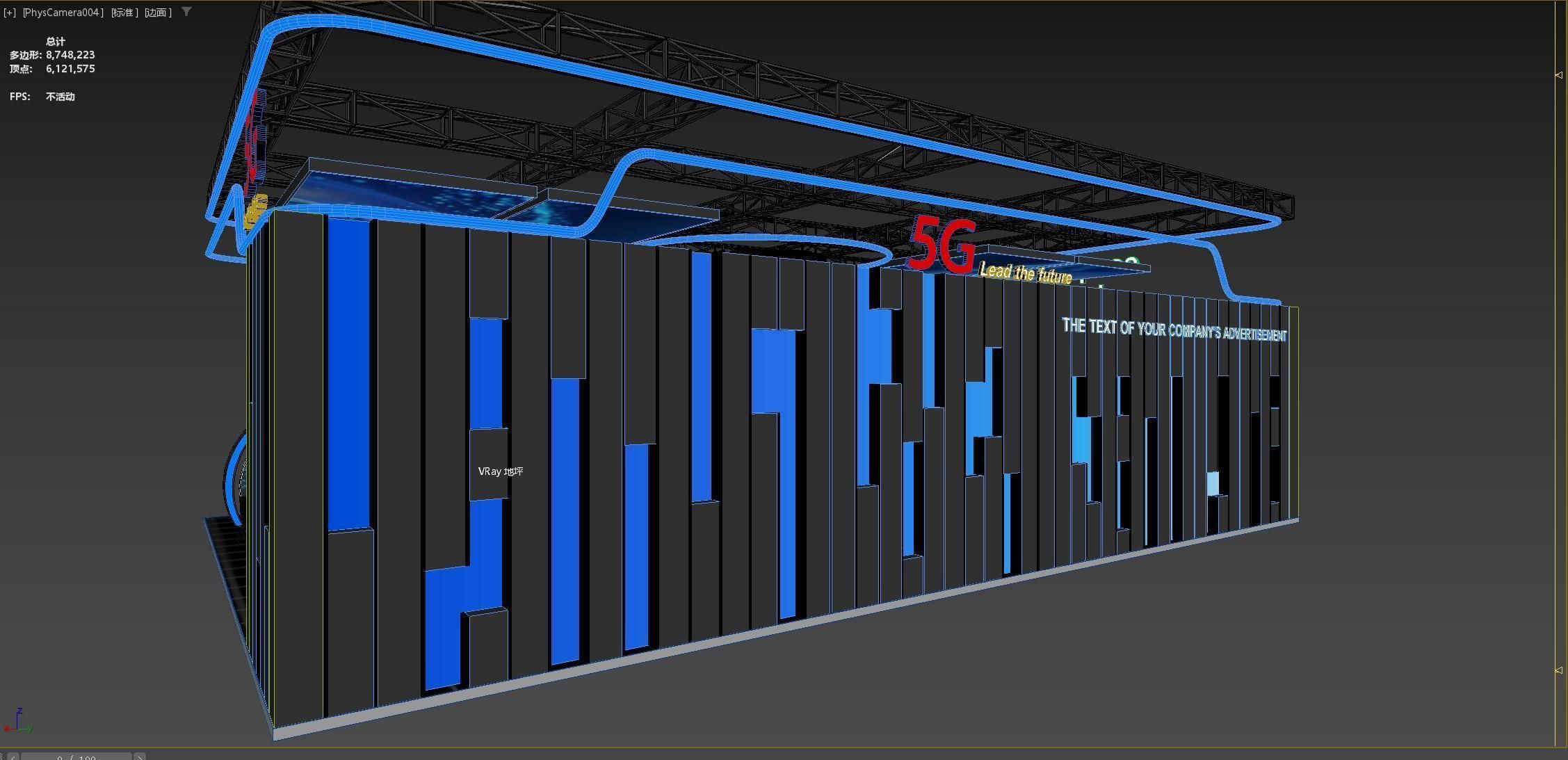 exhibition stand 20x15 model 3D model_20