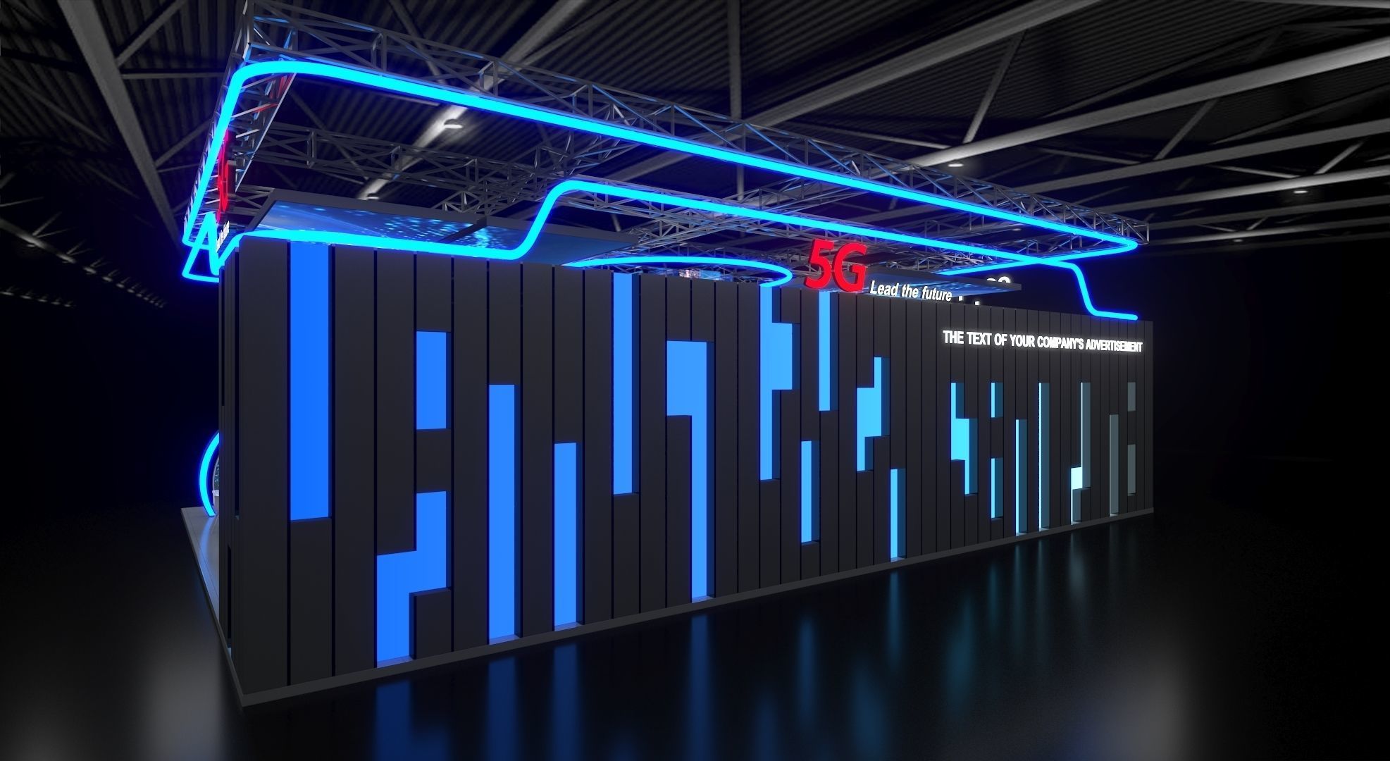 exhibition stand 20x15 model 3D model_14