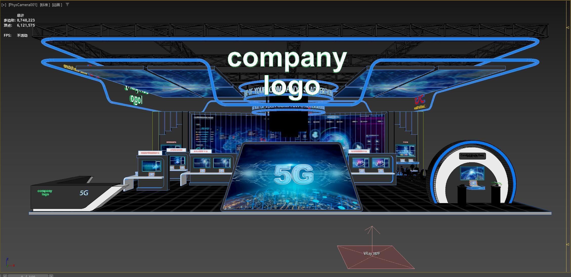 exhibition stand 20x15 model 3D model_18