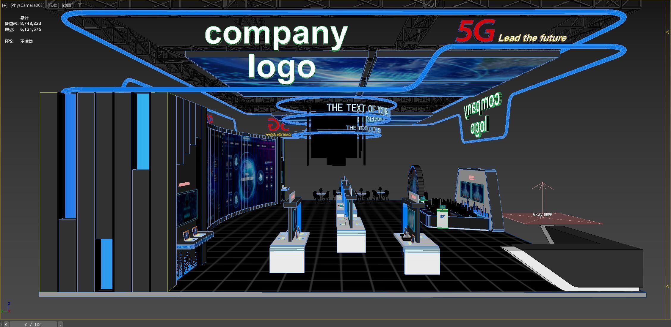 exhibition stand 20x15 model 3D model_19