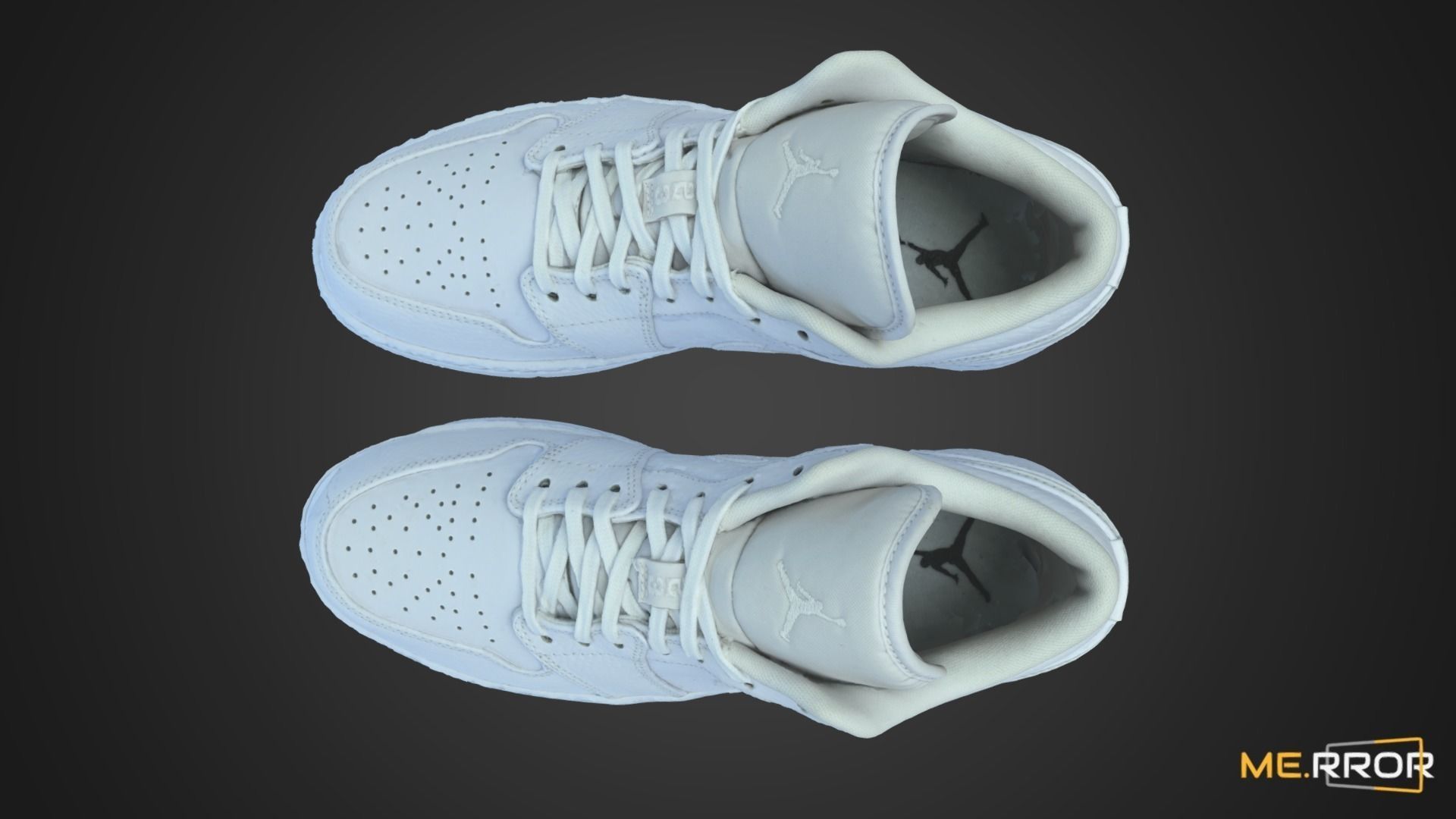 White Sneakers 3D model_7