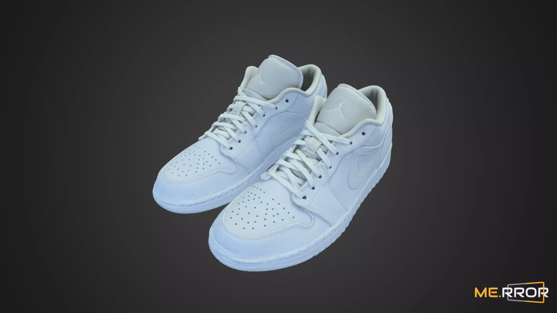 White Sneakers 3D model_0