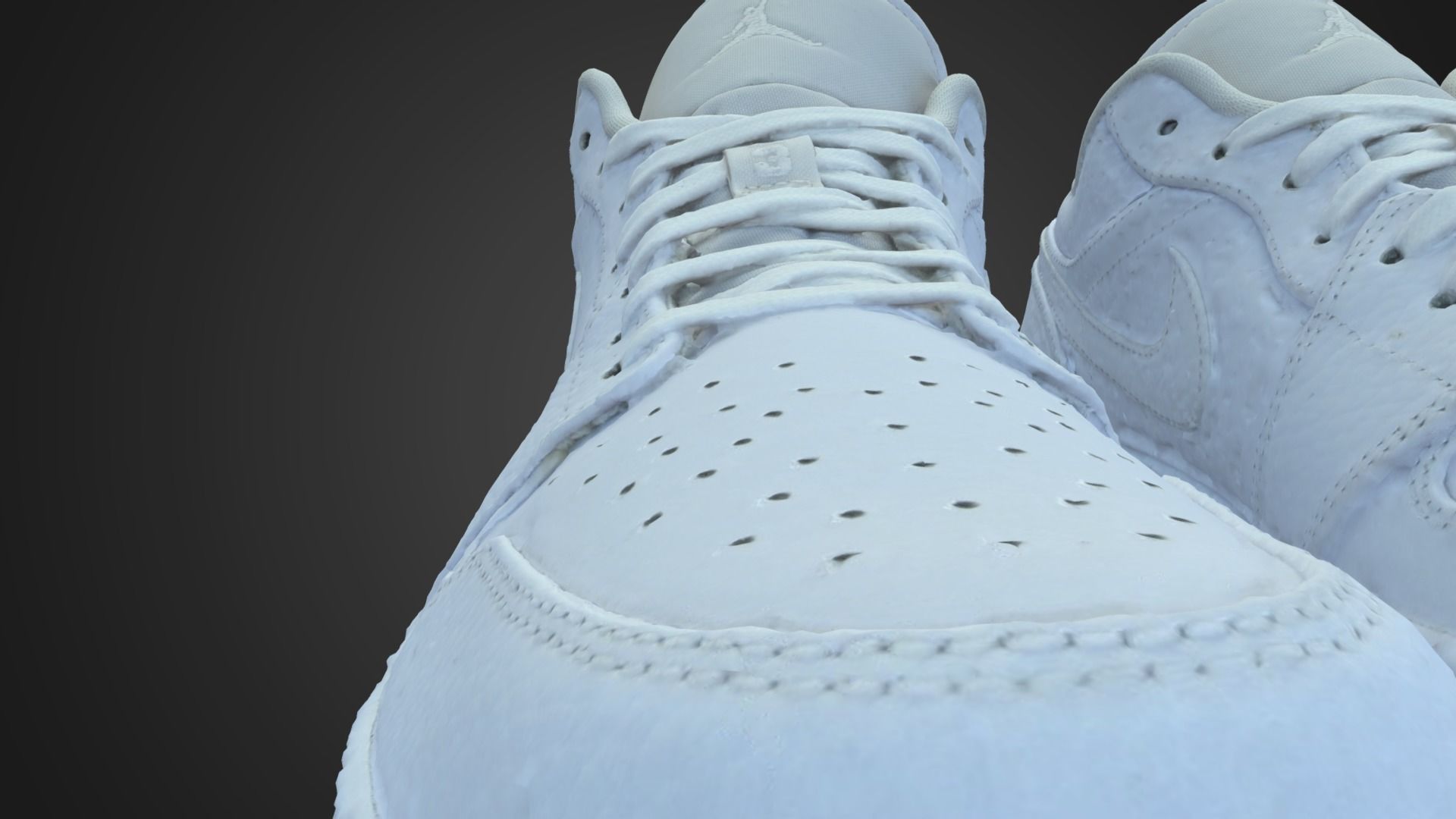 White Sneakers 3D model_6