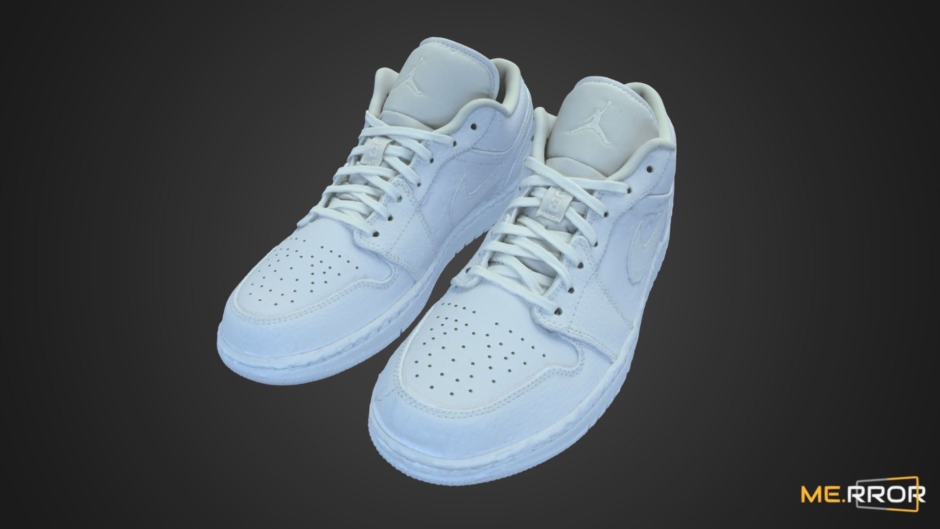 White Sneakers 3D model_5