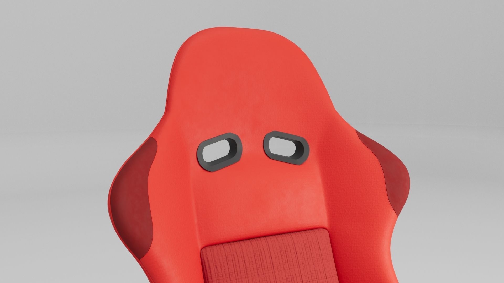 Car Seat Bucket-Seat Low-poly 3D model_5