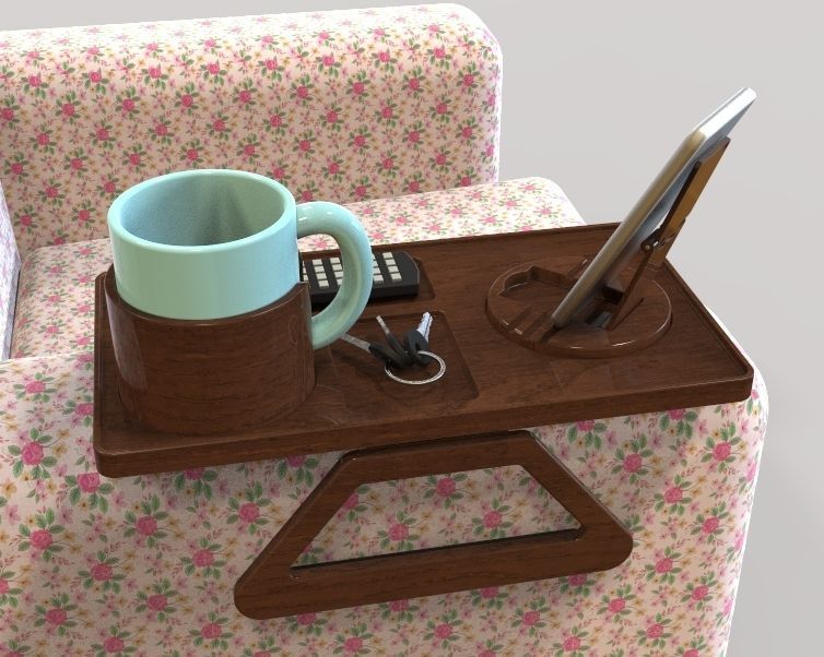 Armrest for Sofa 3D print model_40