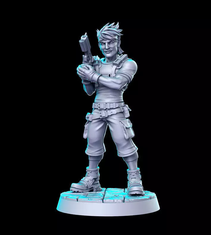 Biggs Final Fantasy 32mm Pre-supported 3D 3D print model_0