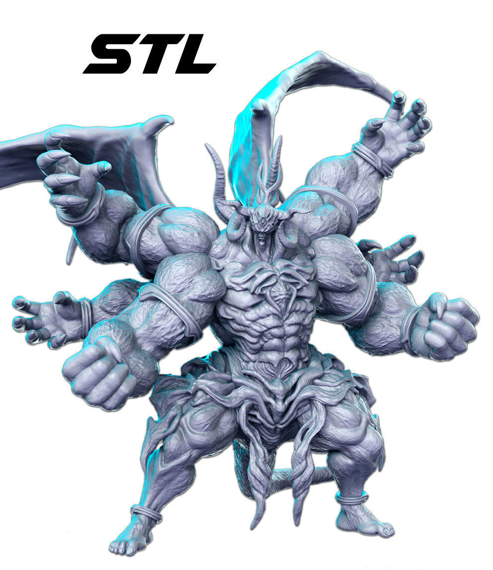 Sephirot XIV Final Fantasy 32mm Pre-supported 3D print model_1