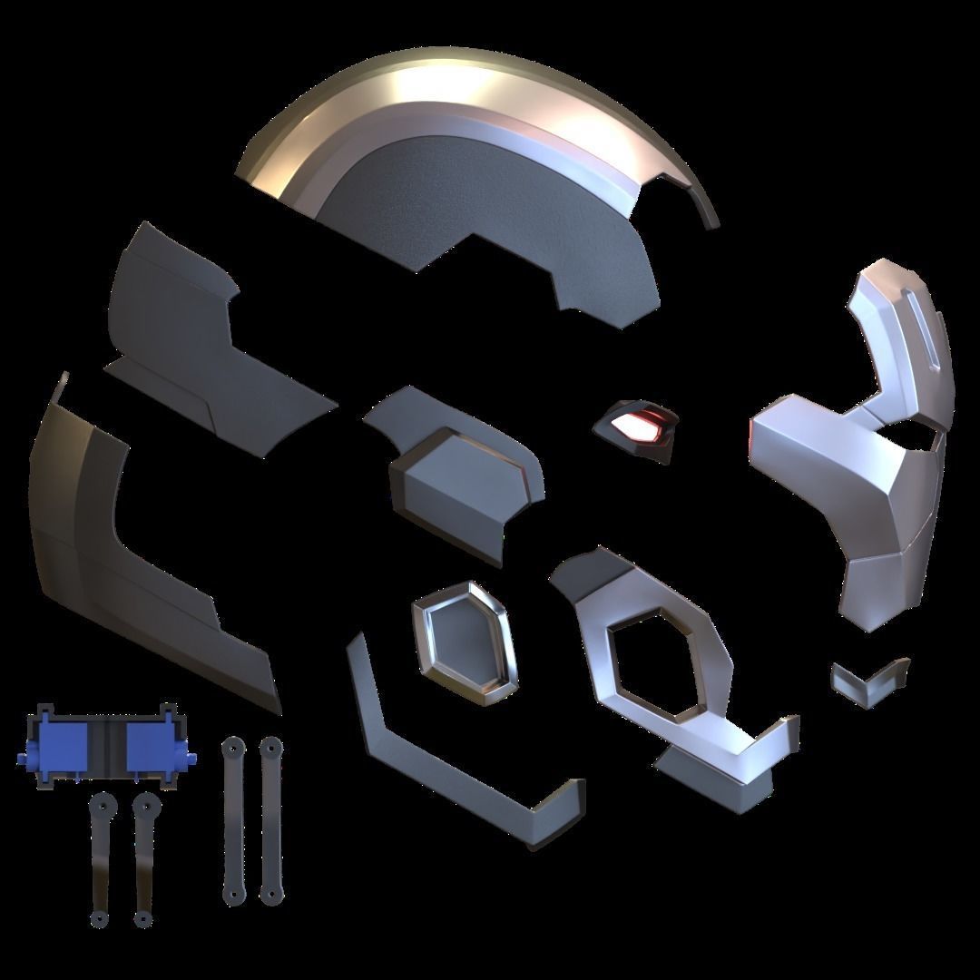 War Machine MK3 with inner details and motorization 3D print model_41