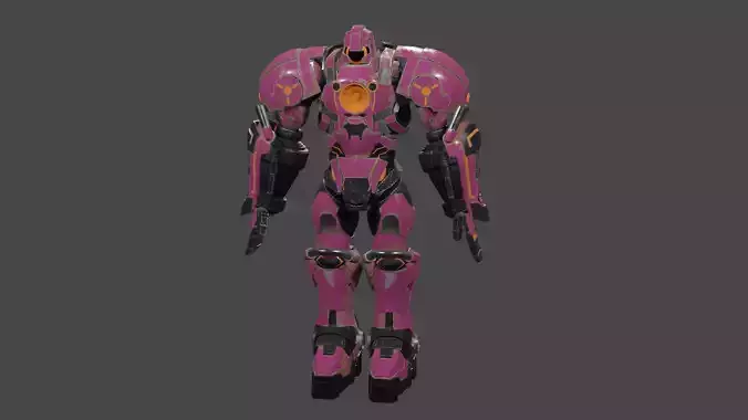 3D Model Mech Monster Suit Free low-poly 3D model
