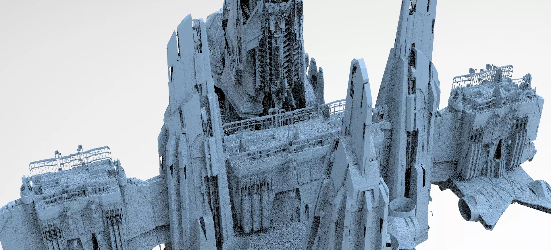 Moon Space colony Military base 3 3D model_0