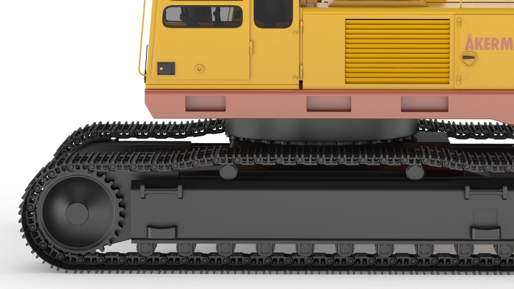Akerman H25D Backhoe Excavator 3D model_13